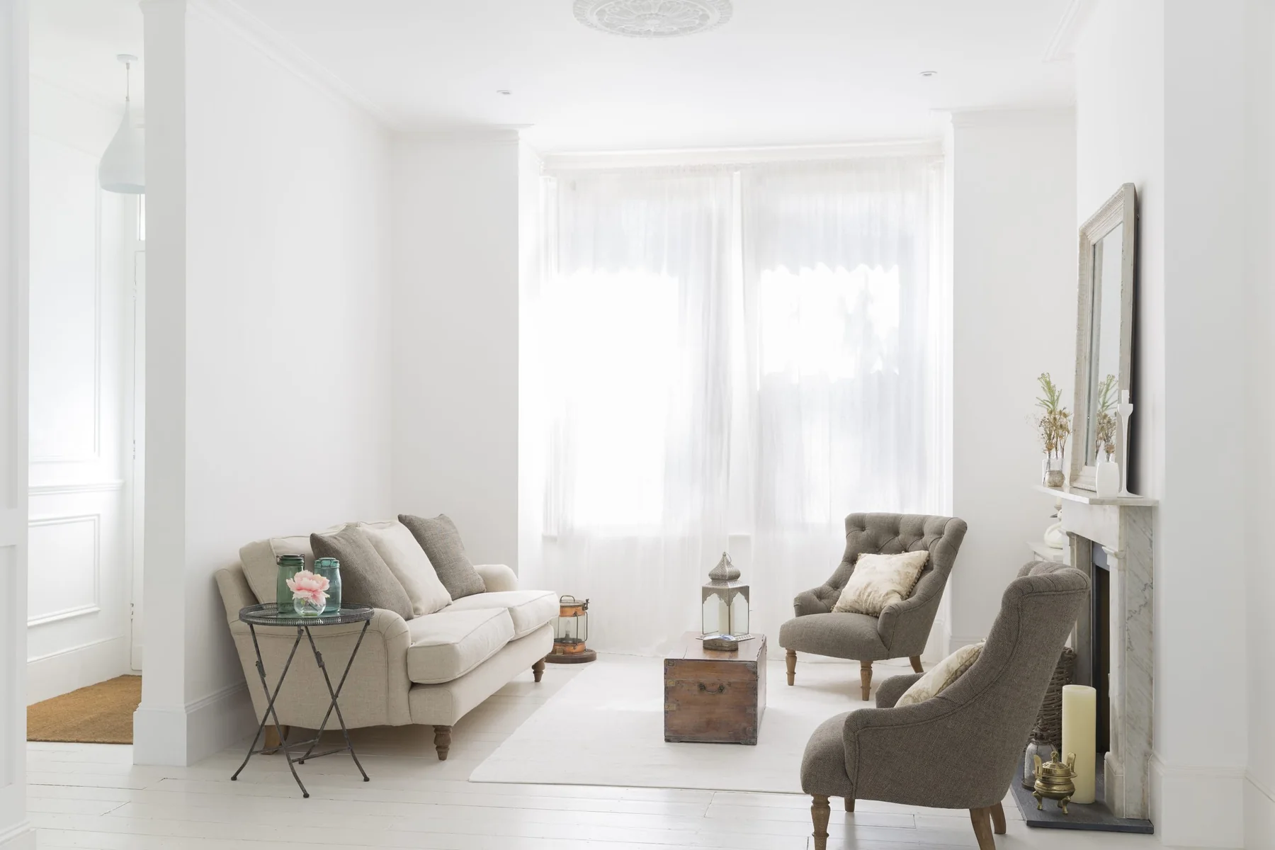Bright neutral living room representing lettings and landlord advice