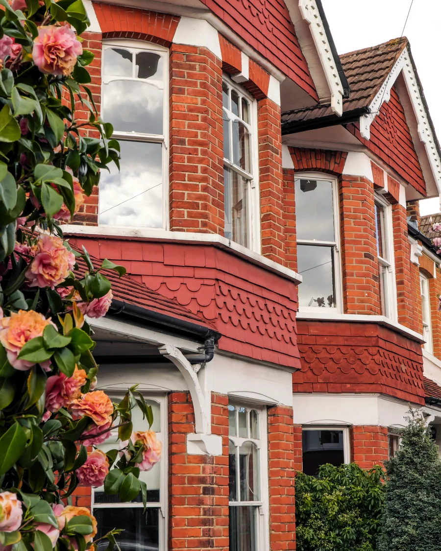 Red-brick period home detail in Wimbledon